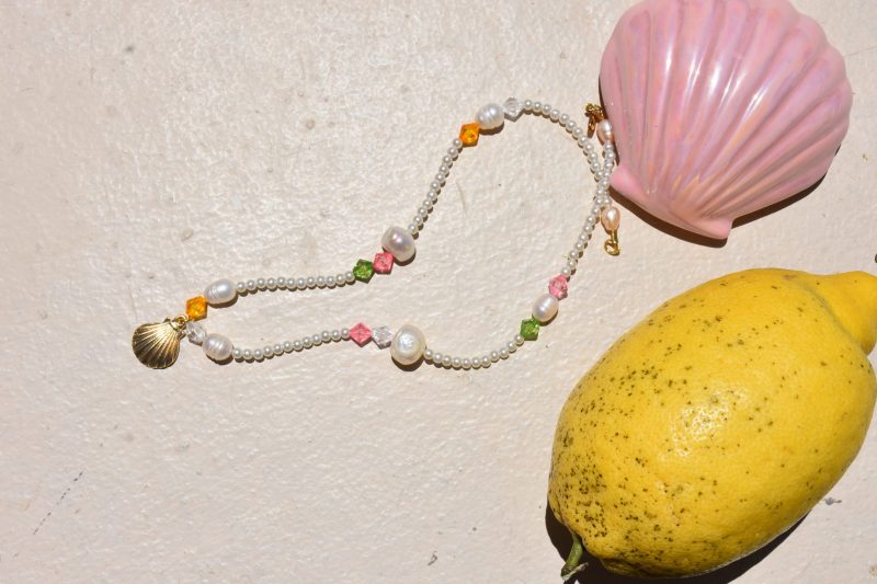 gold shell necklace