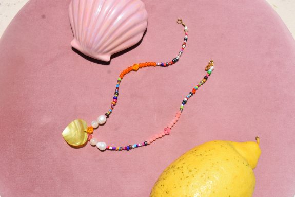 mixed beads necklace