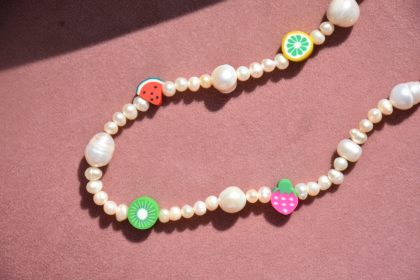 fruit pearl necklace